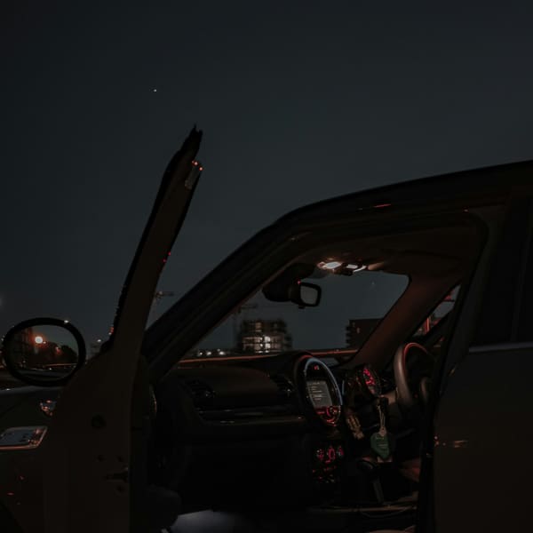 Gece VIP vale hizmetinde teslim alınan aracın içi